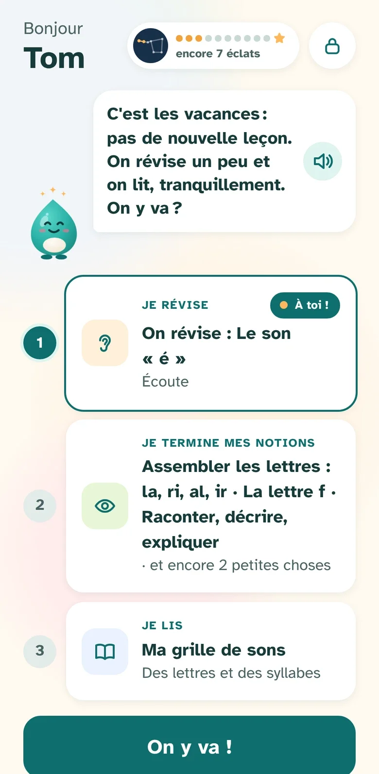 L'écran du jour de l'enfant : je révise, je termine mes notions, je lis.
